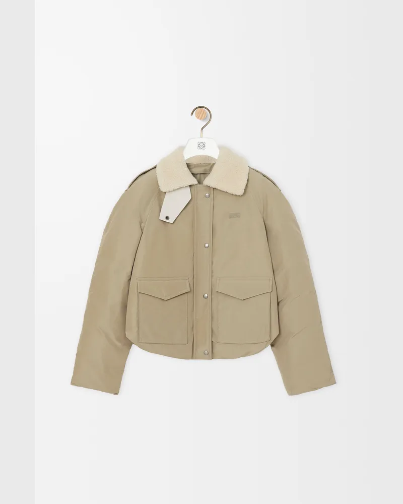 Loewe Puffer Jacket In Technical Cotton Size Mujer Light