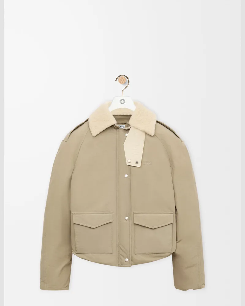 Loewe Puffer Jacket In Technical Cotton Size Mujer Light