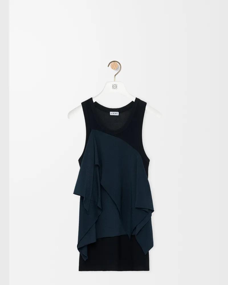 Loewe Top In Viscose Blend Size Mujer Navy