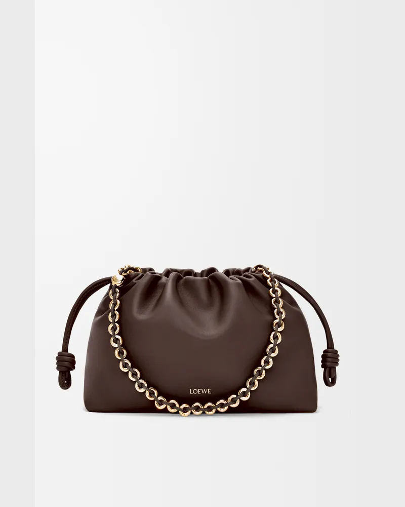 Loewe Medium Flamenco Purse In Mellow Nappa Lambskin Mujer Dark