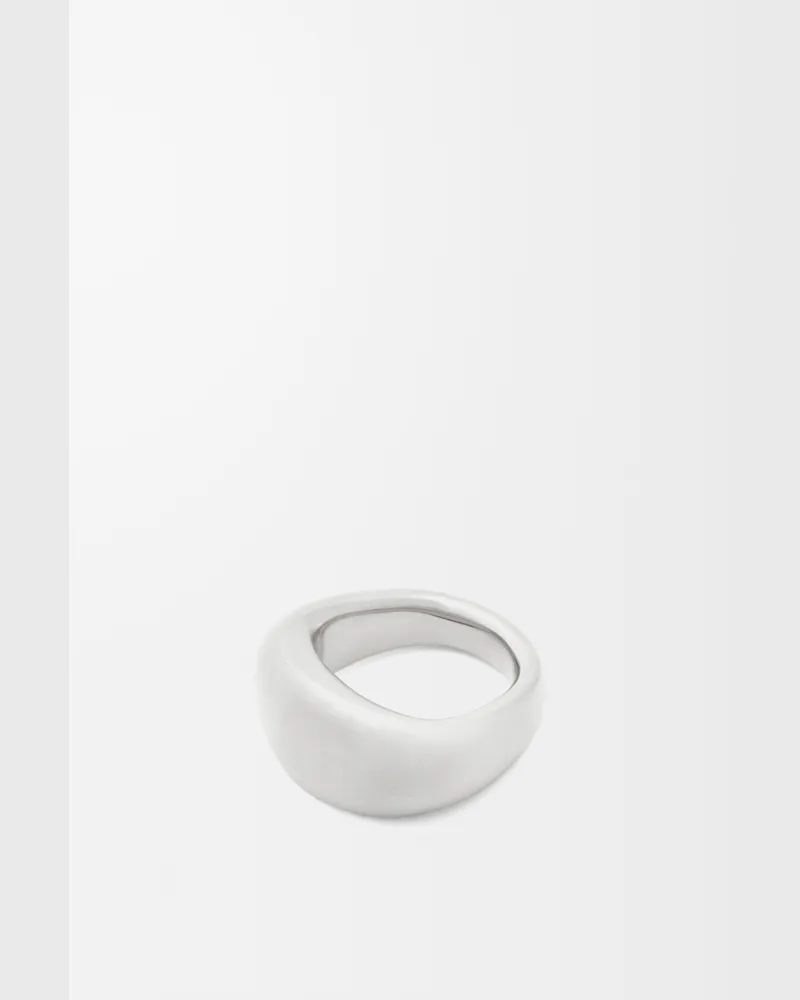 Loewe Signet Ring In Sterling Silver Size Mujer Silver