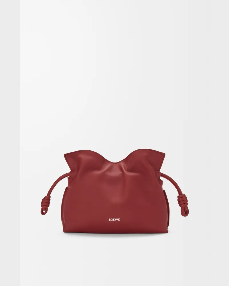 Loewe Mini Flamenco Clutch In Nappa Leather skin Mujer Burnt