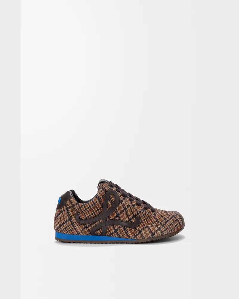 Loewe Ballet Runner 2.0 In Printed Suede Size Hombre Brown