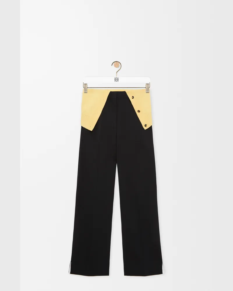 Loewe Trousers In Wool Size Mujer Black