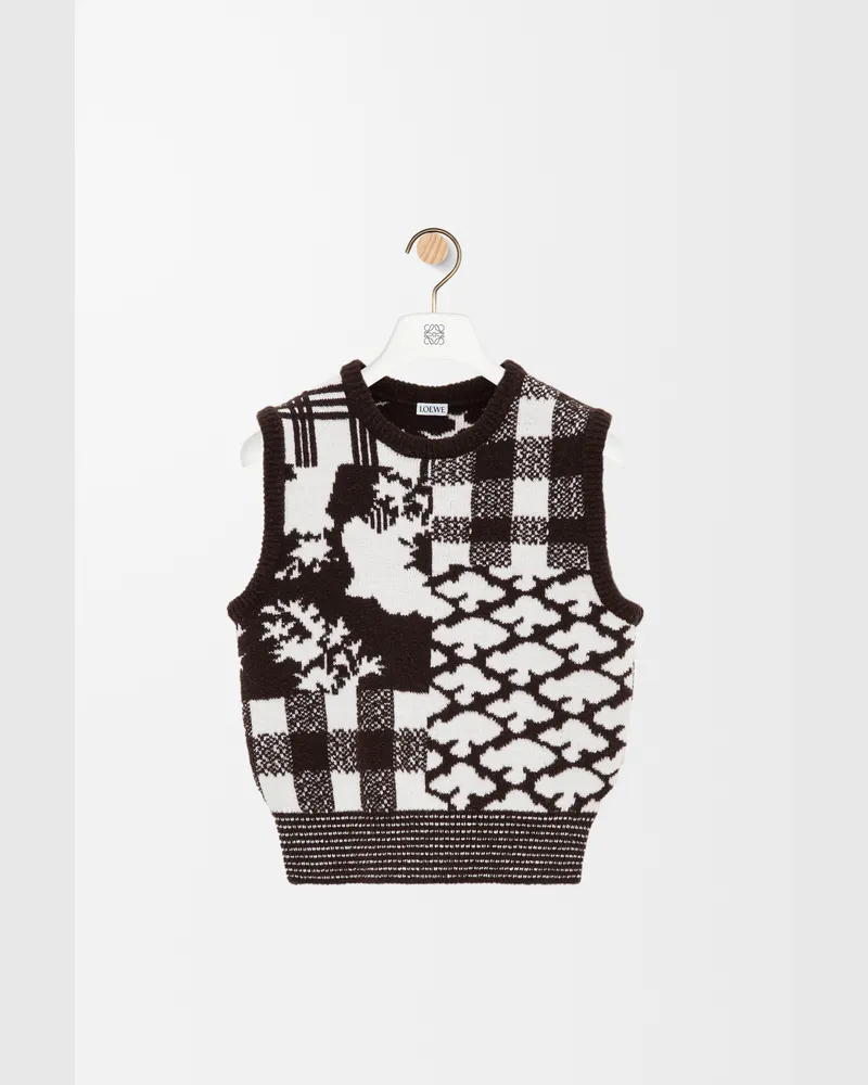 Loewe Vest In Wool Size Mujer Ecru