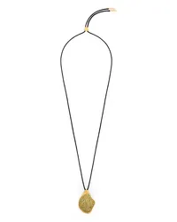 Loewe Luxury Foam Drip pendant necklace in sterling silver and crystals Gold