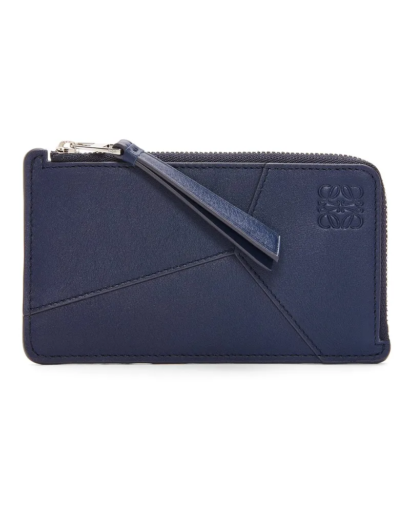 Loewe Luxury Puzzle long coin cardholder in classic calfskin Abyss