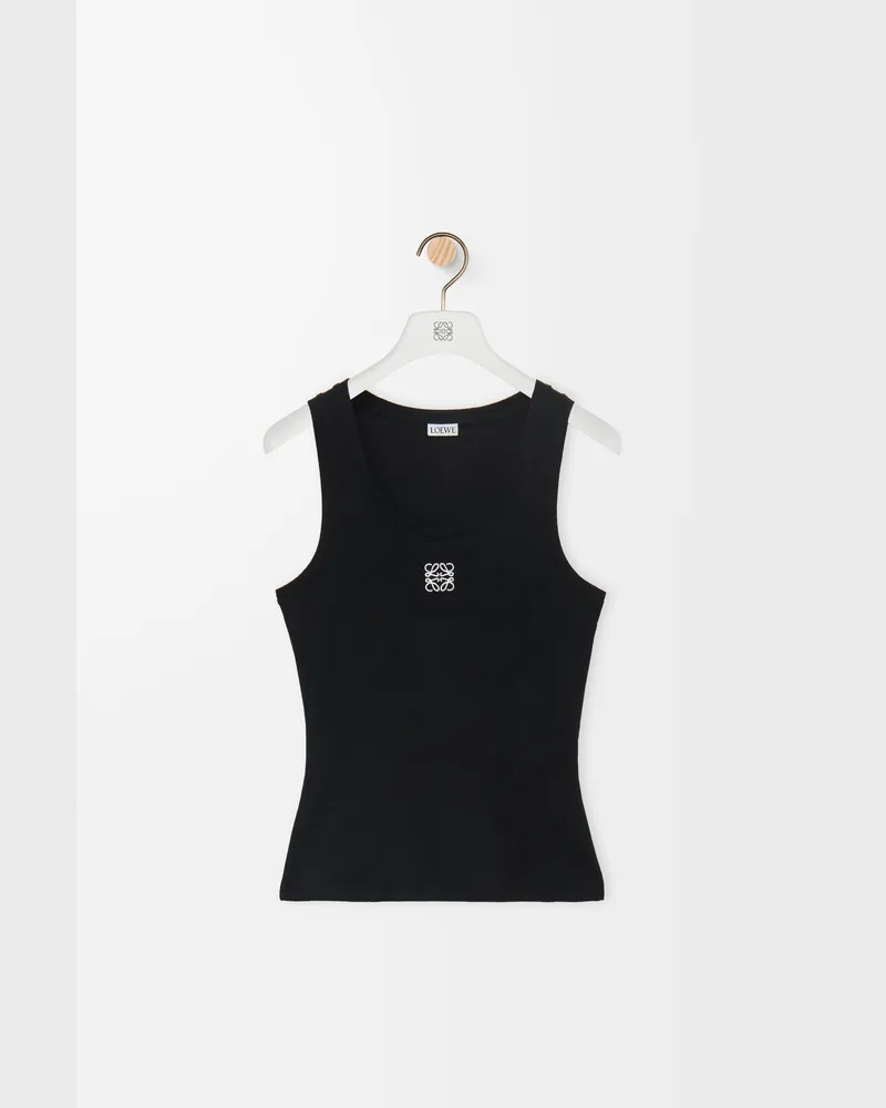 Loewe Anagram Tank Top In Cotton Size Mujer Black