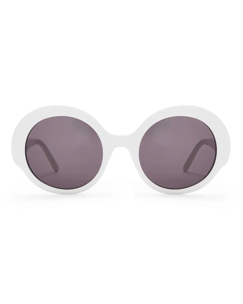 Loewe Luxury Round Slim sunglasses White