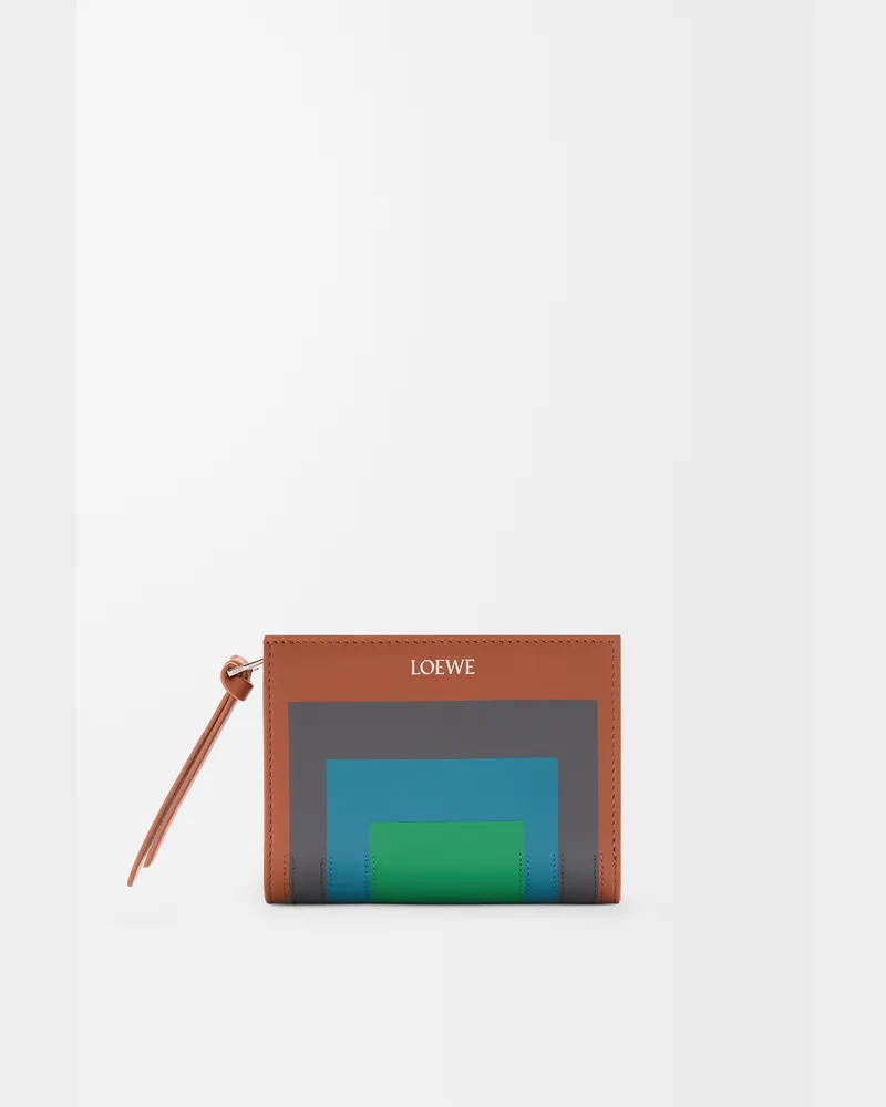 Loewe Compact Wallet In Nappa Leather skin Mujer Caramel