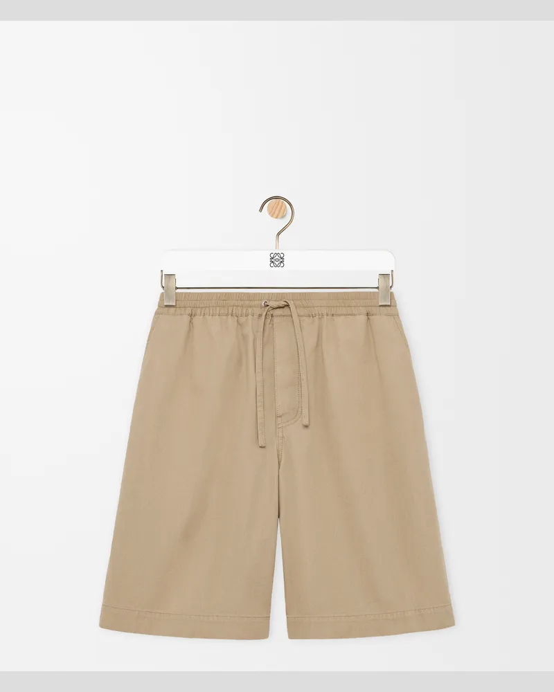Loewe Shorts In Cotton Size Hombre Beige