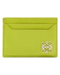 Loewe Luxury Anagram plain cardholder in pebble grain calfskin Meadow