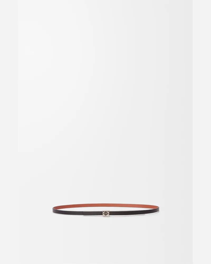 Loewe Reversible Anagram Cube Belt In Leather skin Size Mujer Black