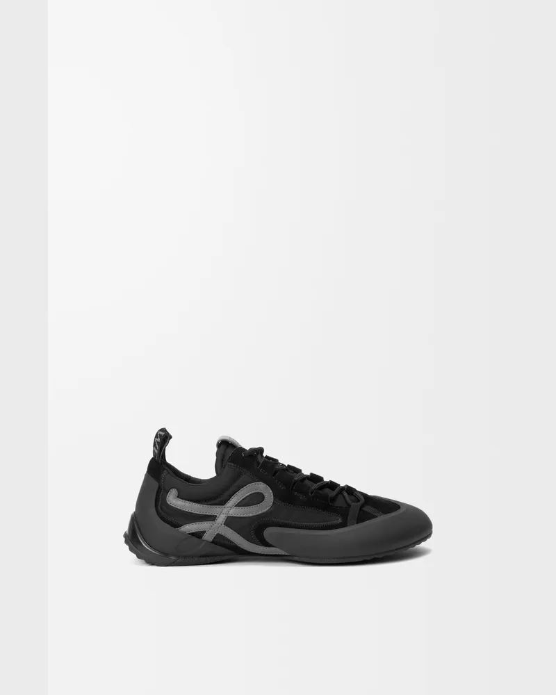 Loewe Grip Sneaker In Nylon And Suede Size Hombre Black