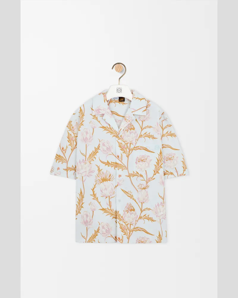 Loewe Short Sleeve Shirt In Cotton Size Hombre Light