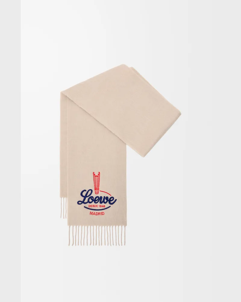 Loewe Scarf In Alpaca Mujer Light