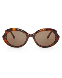 Loewe Luxury Mini Oval Slim sunglasses Havana