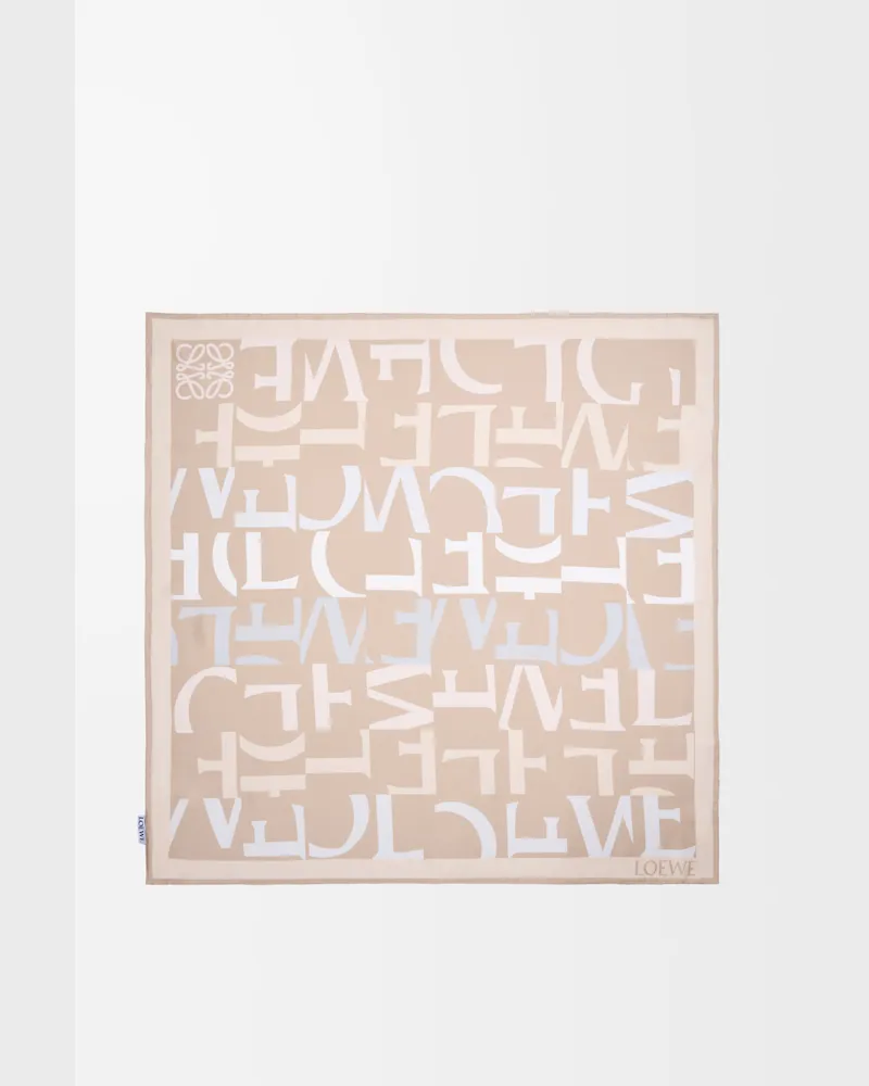 Loewe Scarf In Silk Mujer Light