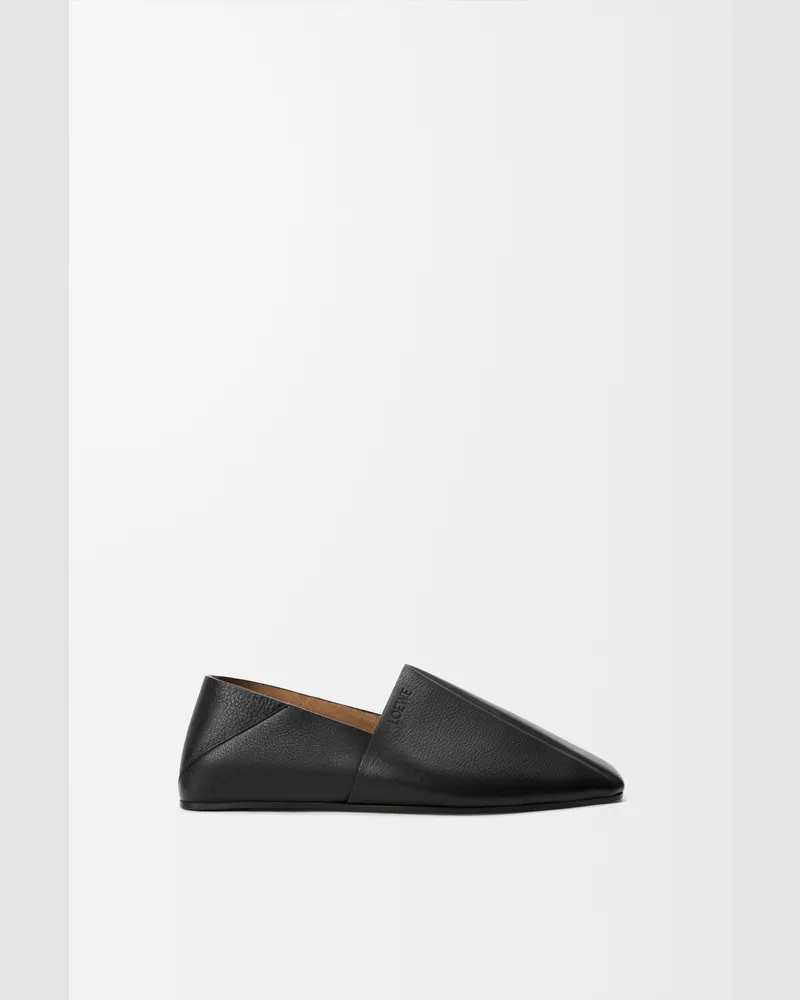 Loewe Origami Slide In Soft Leather skin Size Hombre Black