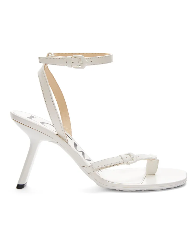 Loewe Luxury Petal stiletto sandal in lambskin White