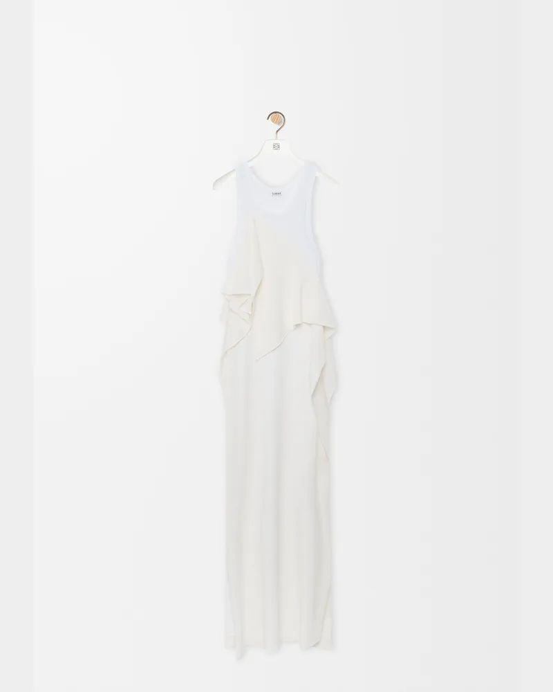 Loewe Dress In Viscose Blend Size Mujer White