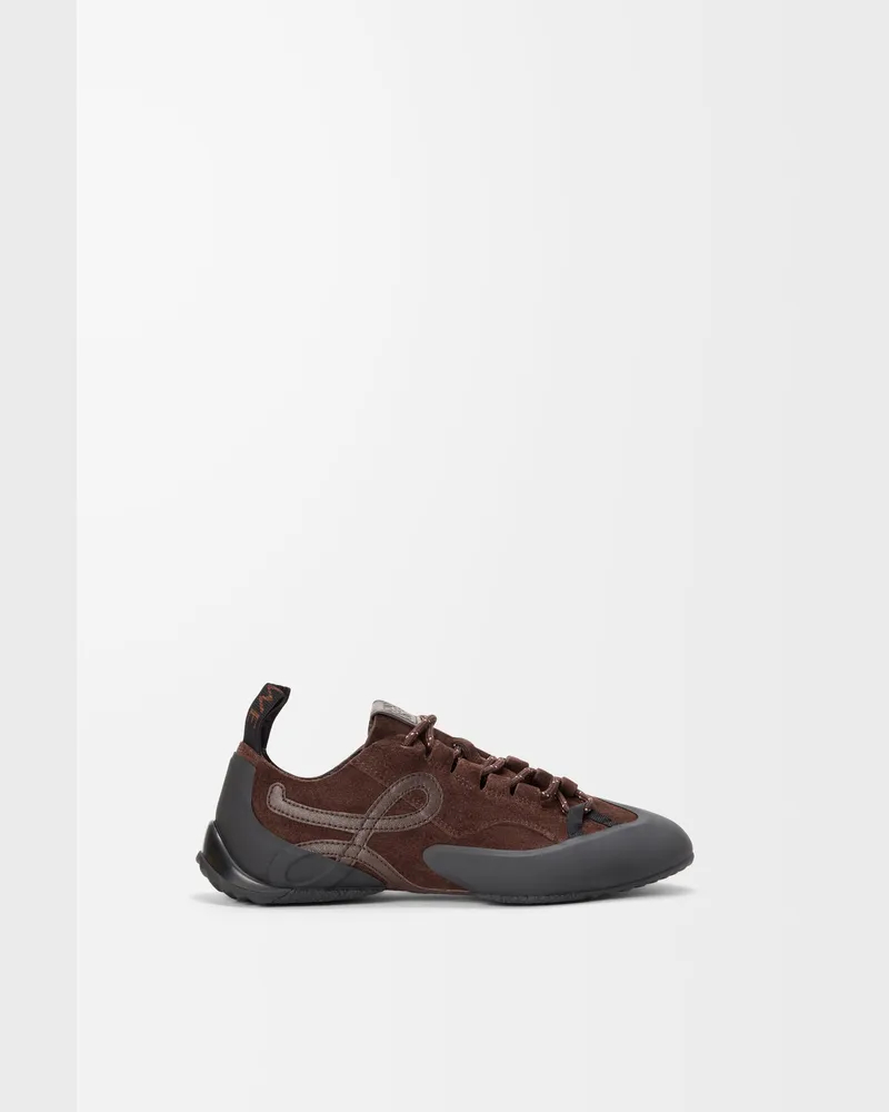 Loewe Grip Sneaker In Leather skin Suede Size Mujer Dark