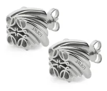 Luxury Twisted Anagram stud earrings in sterling silver