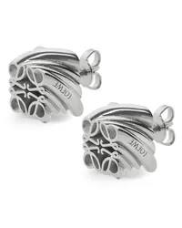 Loewe Luxury Twisted Anagram stud earrings in sterling silver Silver