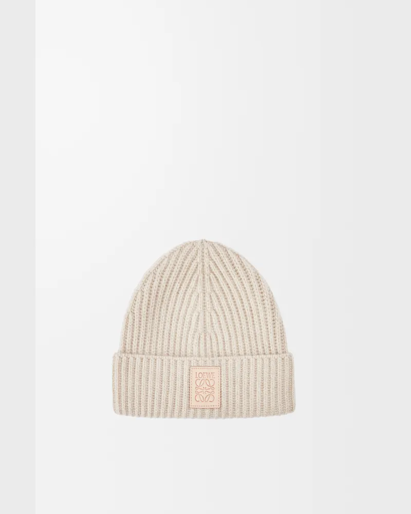 Loewe Beanie In Cashmere Mujer Light