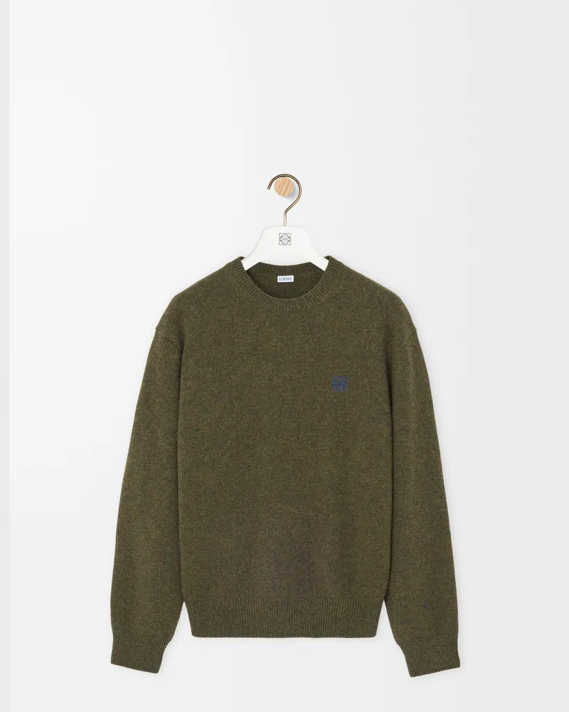 Loewe Sweater In Wool Size Hombre Khaki