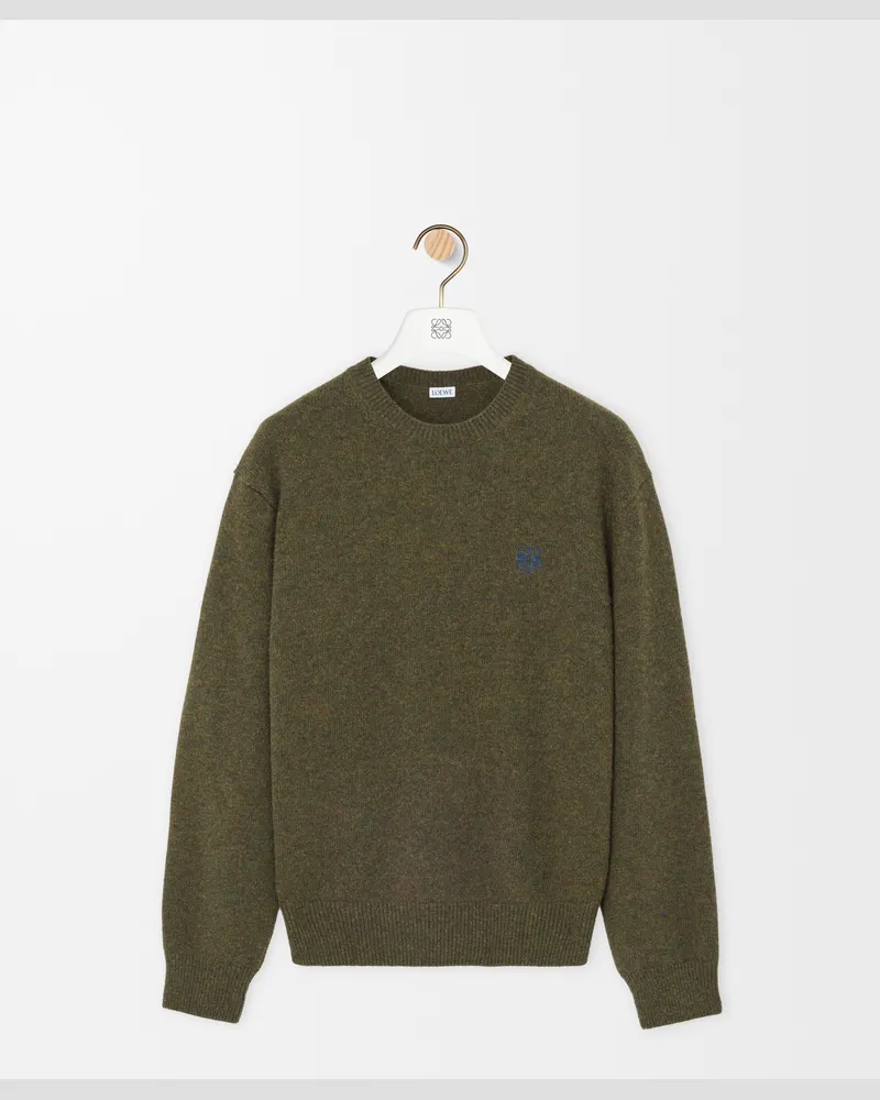 Loewe Sweater In Wool Size Hombre Khaki