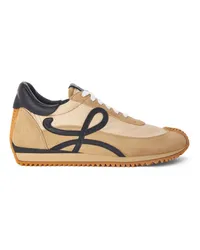 Loewe Luxury Flow Runner in nylon and suede Gold