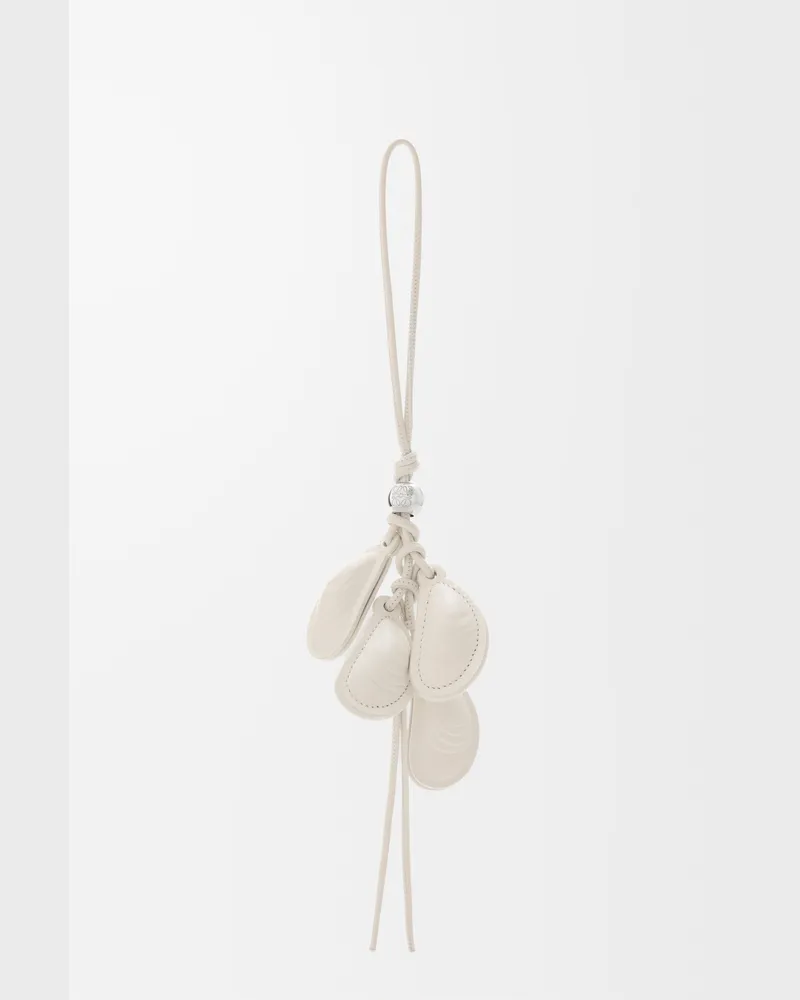 Loewe Multi Shell Charm In Leather Mujer White