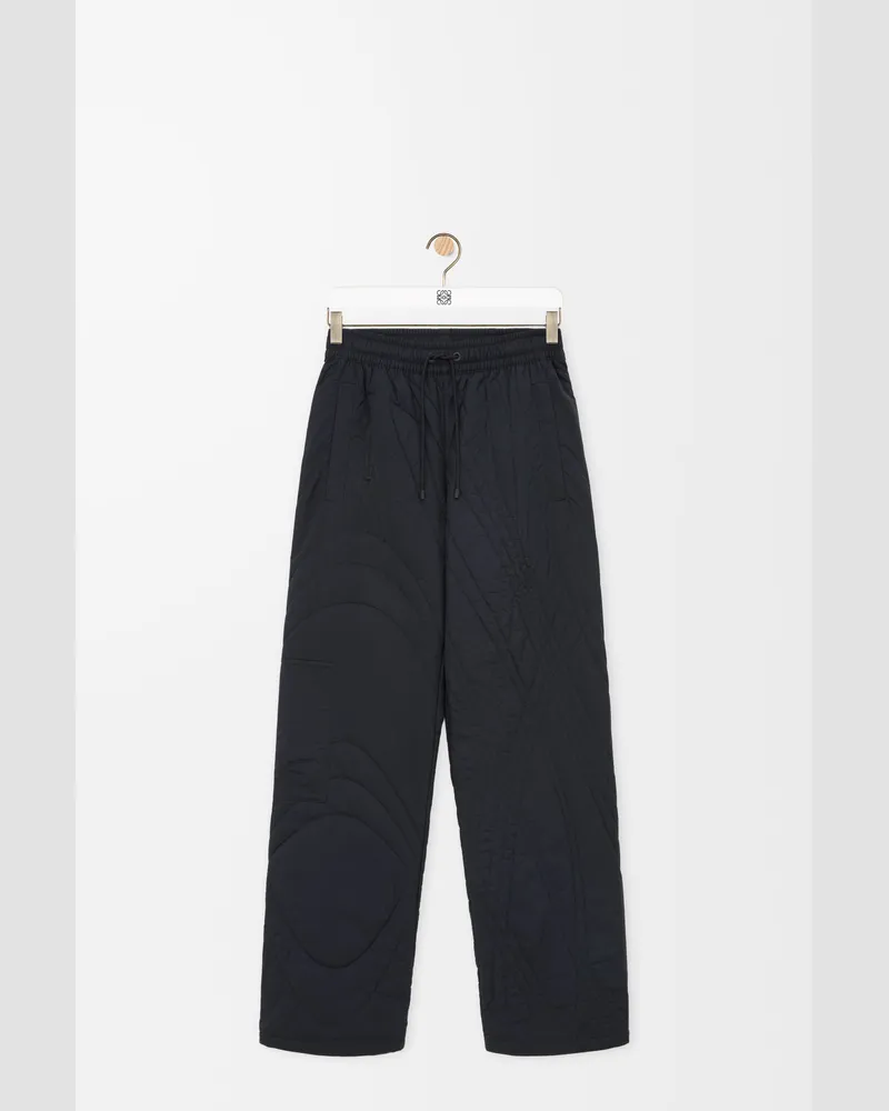 Loewe Quilted Trousers In Technical Shell Size Hombre Black