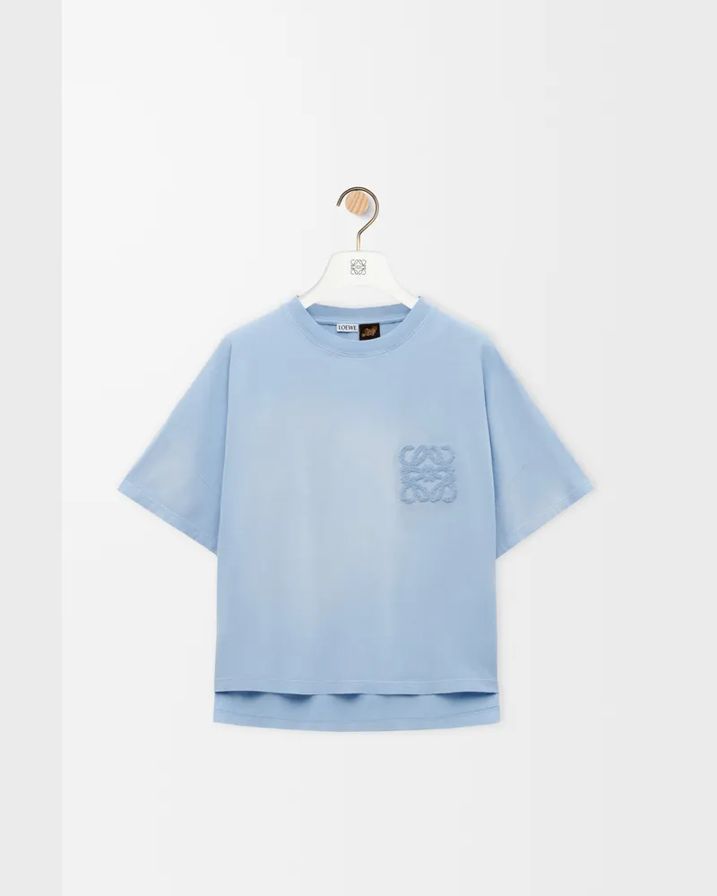 Loewe T-shirt In Cotton Size Mujer Sky
