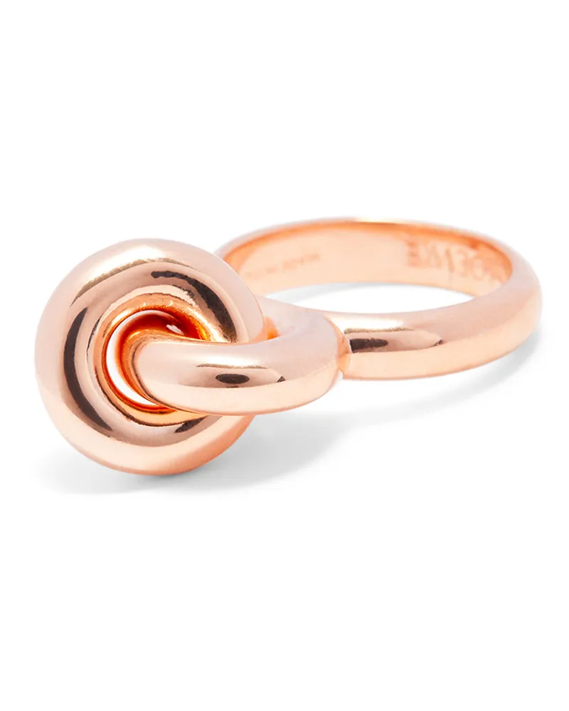 Loewe Luxury Donut link ring in sterling silver Rose