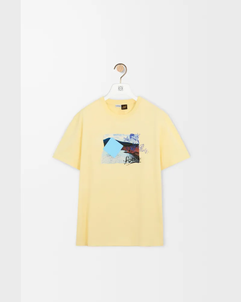 Loewe Relaxed Fit T-shirt In Technical Cotton Size Hombre Yellow