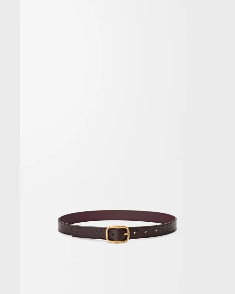 Loewe Rounded Soft Belt In Supple Grained Leather skin Size Mujer Oxblood
