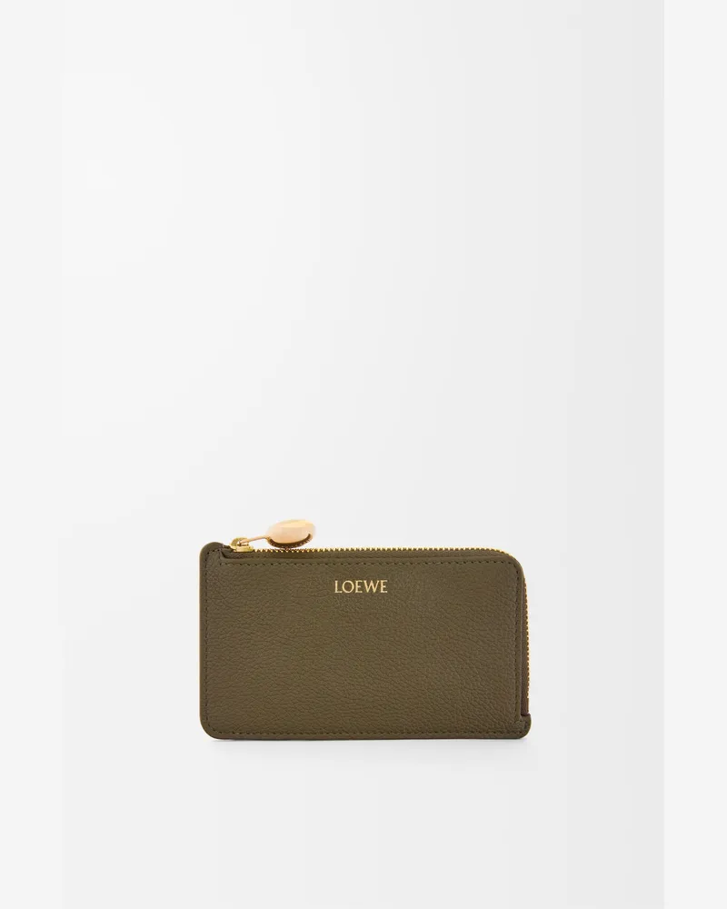 Loewe Pebble Coin Cardholder In Pebble Grained Leather skin Mujer Dark