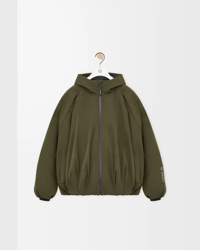 Loewe Puffer Jacket In Technical Shell Size Hombre Khaki