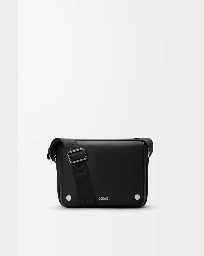 Loewe Medium Pebble Messenger Bag In Leather skin Hombre Black