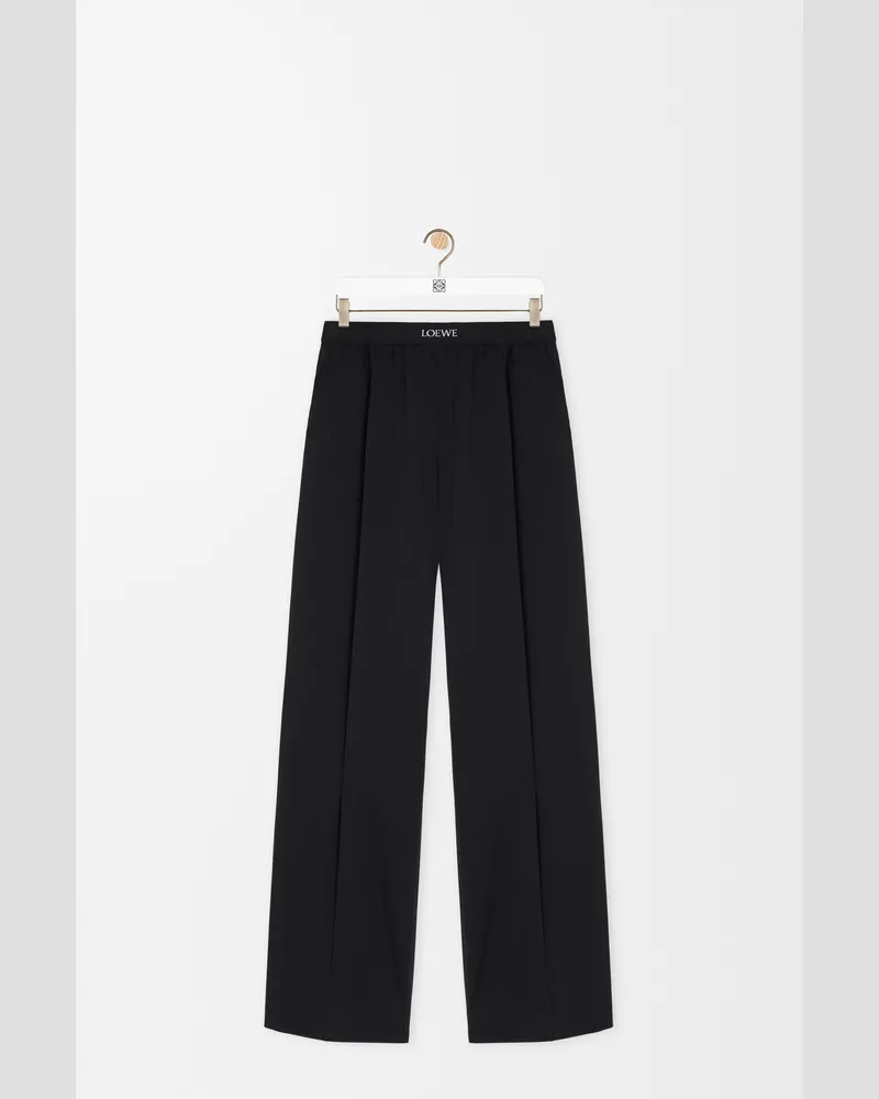 Loewe Trousers In Wool Size Mujer Black