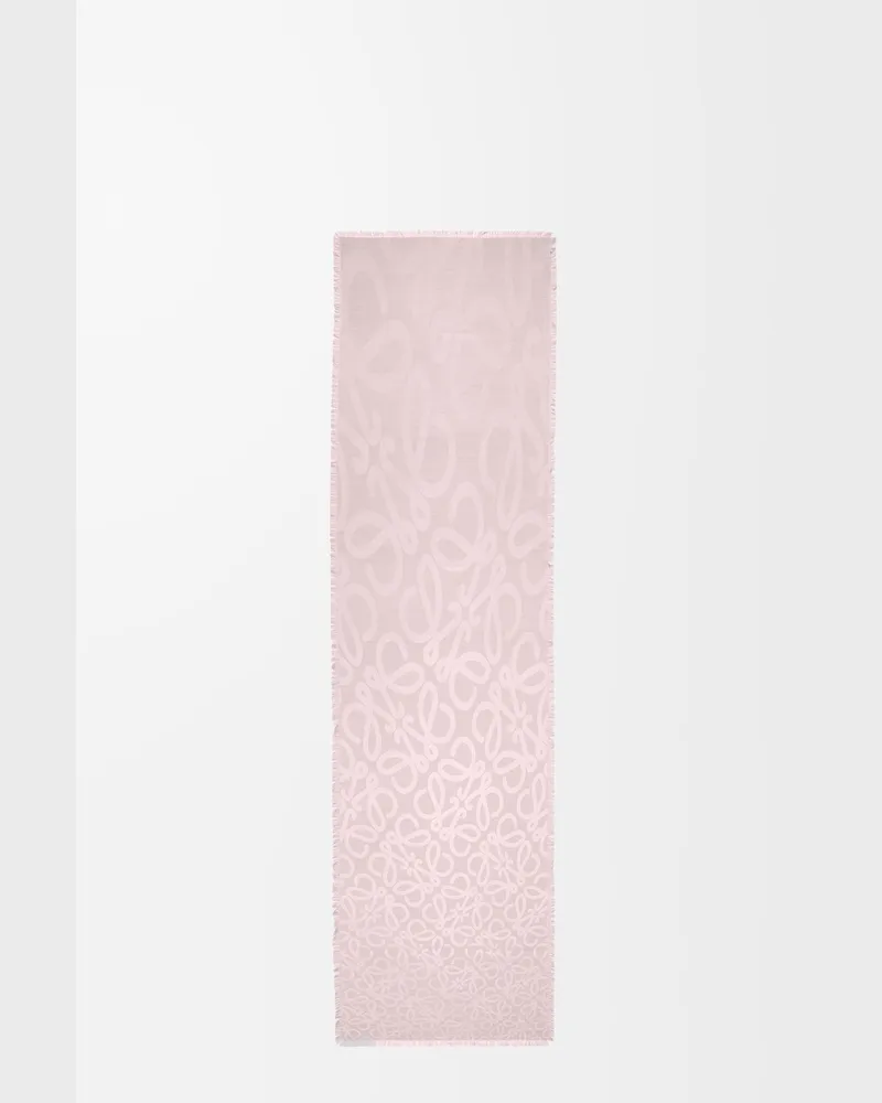 Loewe Scarf In Silk And Wool Mujer Icy