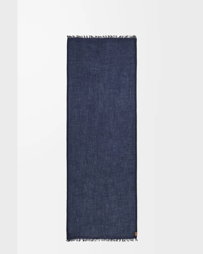 Loewe Scarf In Cashmere Mujer Navy