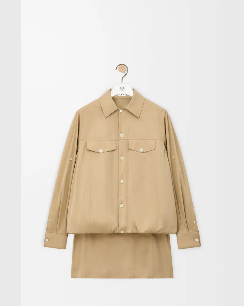 Loewe Dress In Cotton And Silk Size Mujer Light