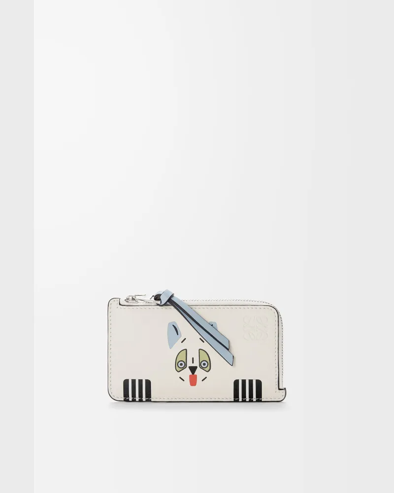 Loewe Futurist Cat Coin Cardholder In Leather skin Mujer Soft