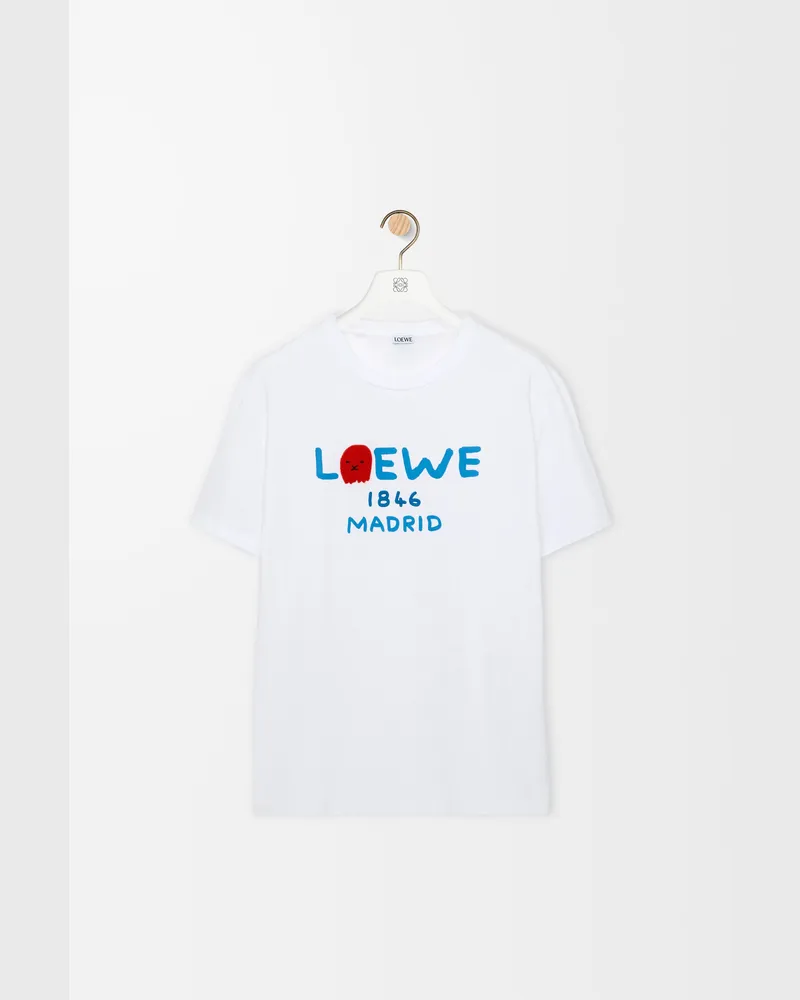 Loewe Relaxed Fit T-shirt In Cotton Size Hombre White