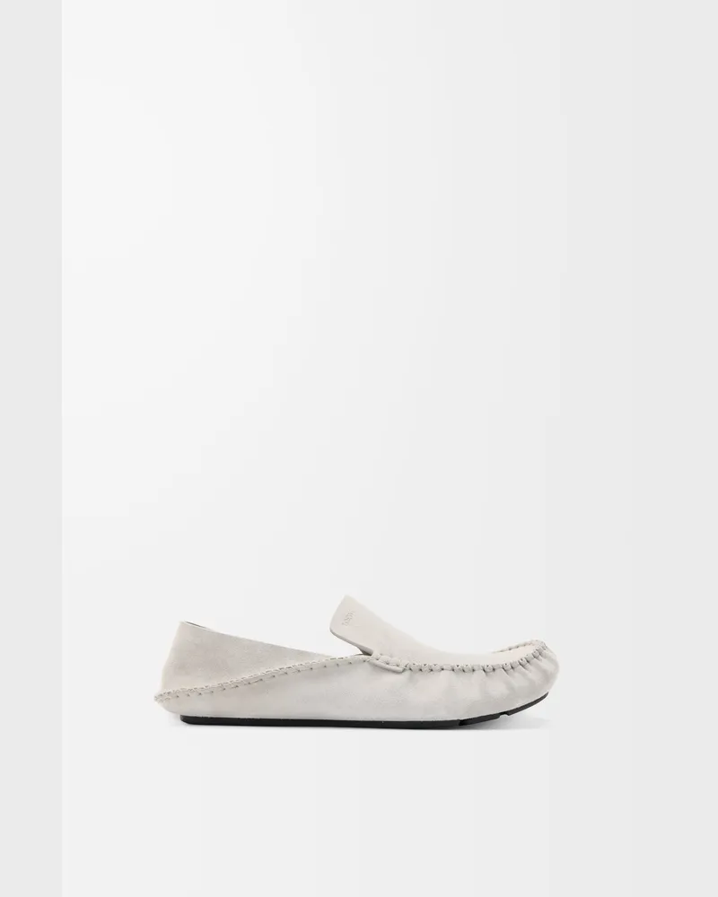 Loewe Rambla Driving Loafer In Suede Leather skin Size Hombre Light