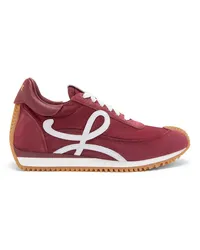 Loewe Luxury Flow Runner in nylon and suede Burgundy