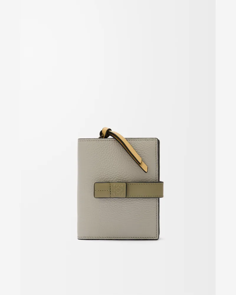 Loewe Compact Zip Wallet In Soft Grained Leather skin Mujer Shell
